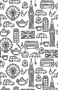 Misty London. A Color Book for Finding Objects