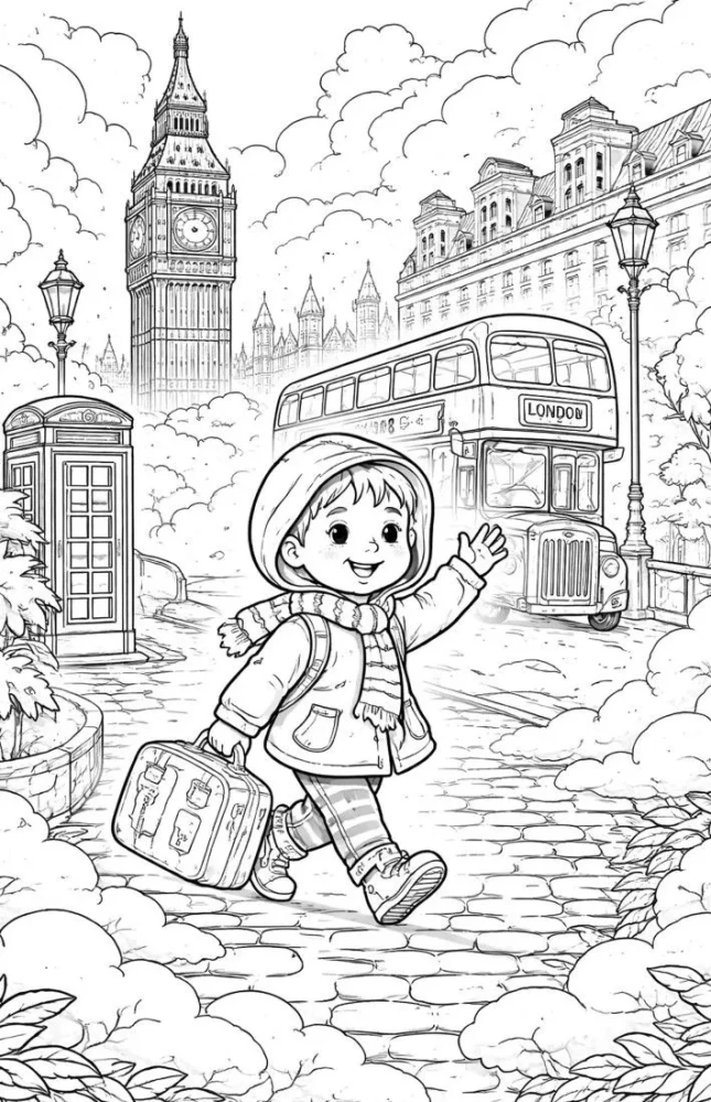 Misty London. A Color Book for Finding Objects