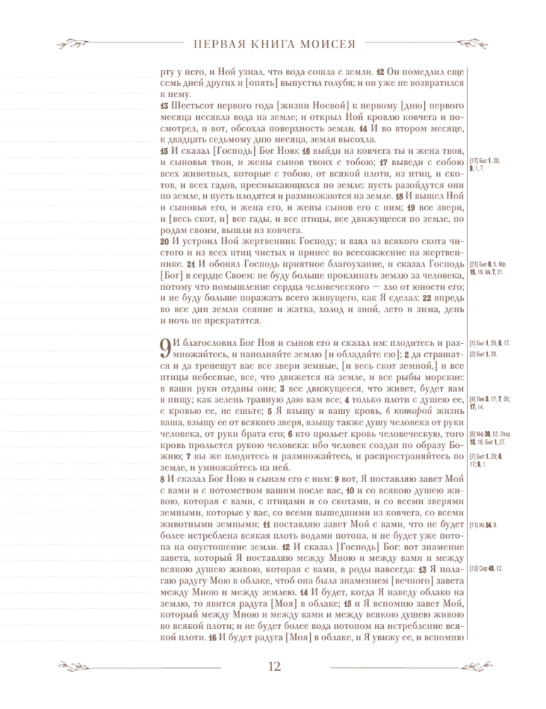 Biblija rusų sinodiniame vertime su vietomis užrašams