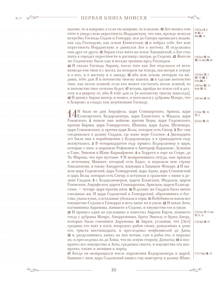 Die Bibel in der russischen synodalen Übersetzung mit Notizfeldern (braun)