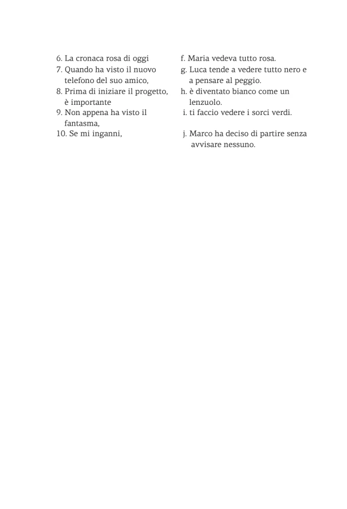 Italian Language. Idioms