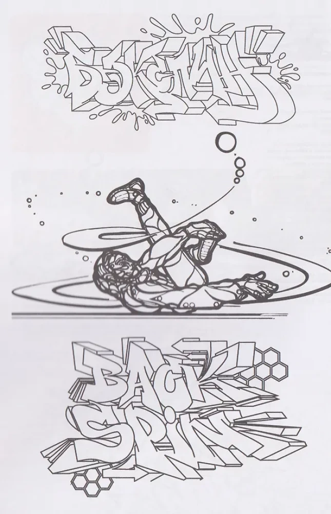 Breakdance. Graffiti. Elements