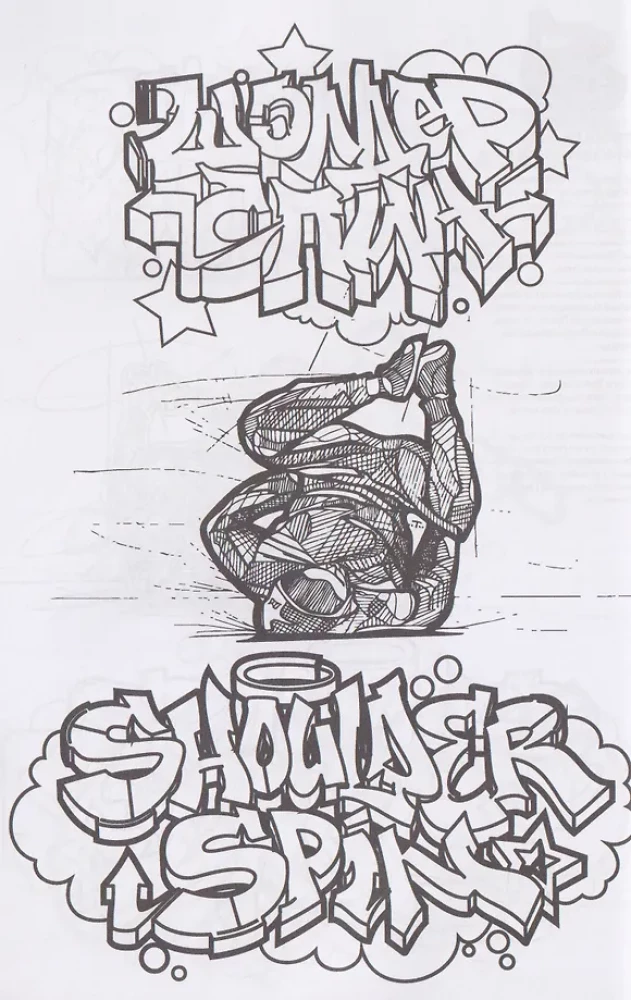 Breakdance. Graffiti. Elements