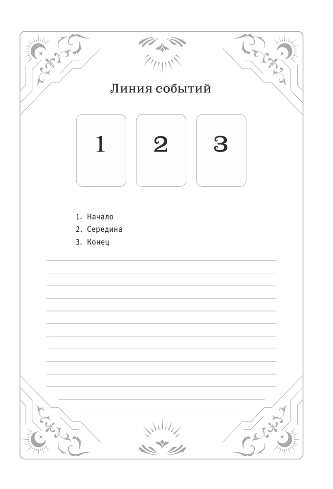 Užrašų bloknotas kortų interpretacijoms. Imperatorienė