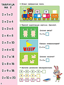 Multiplication Table. Activity for Elementary School