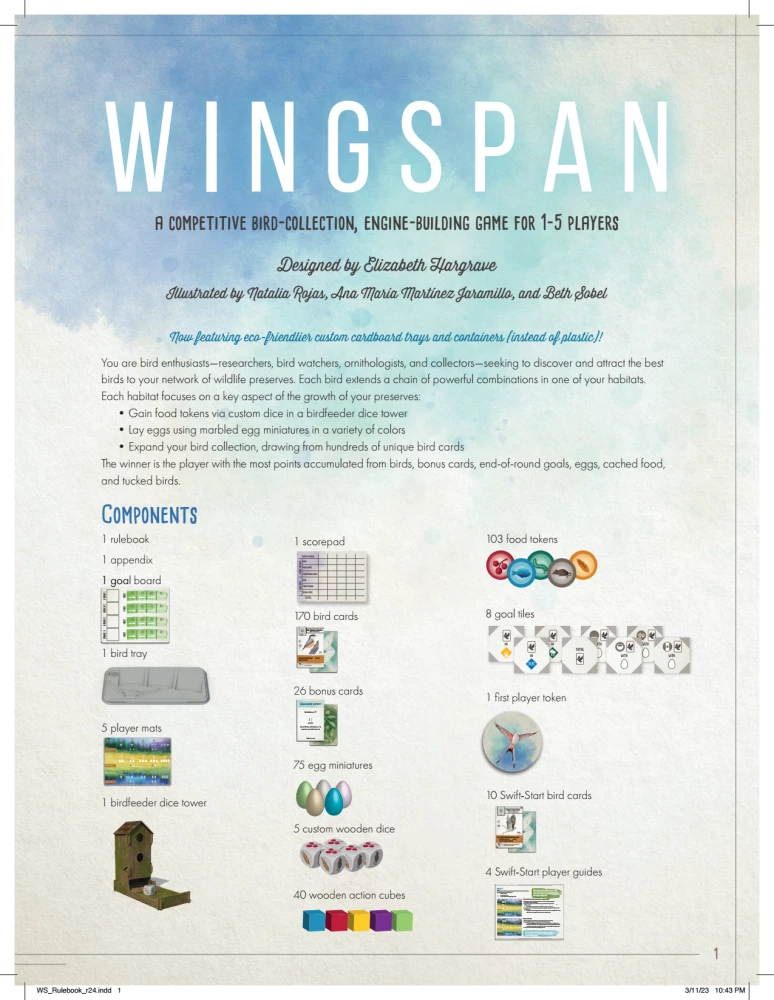Lauamäng - Wingspan 2nd Ed (EN)
