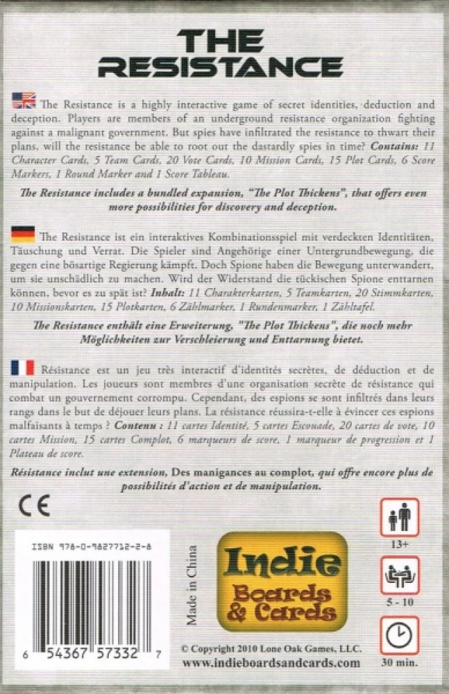 Gra planszowa - The Resistance 3rd Edition (EN)