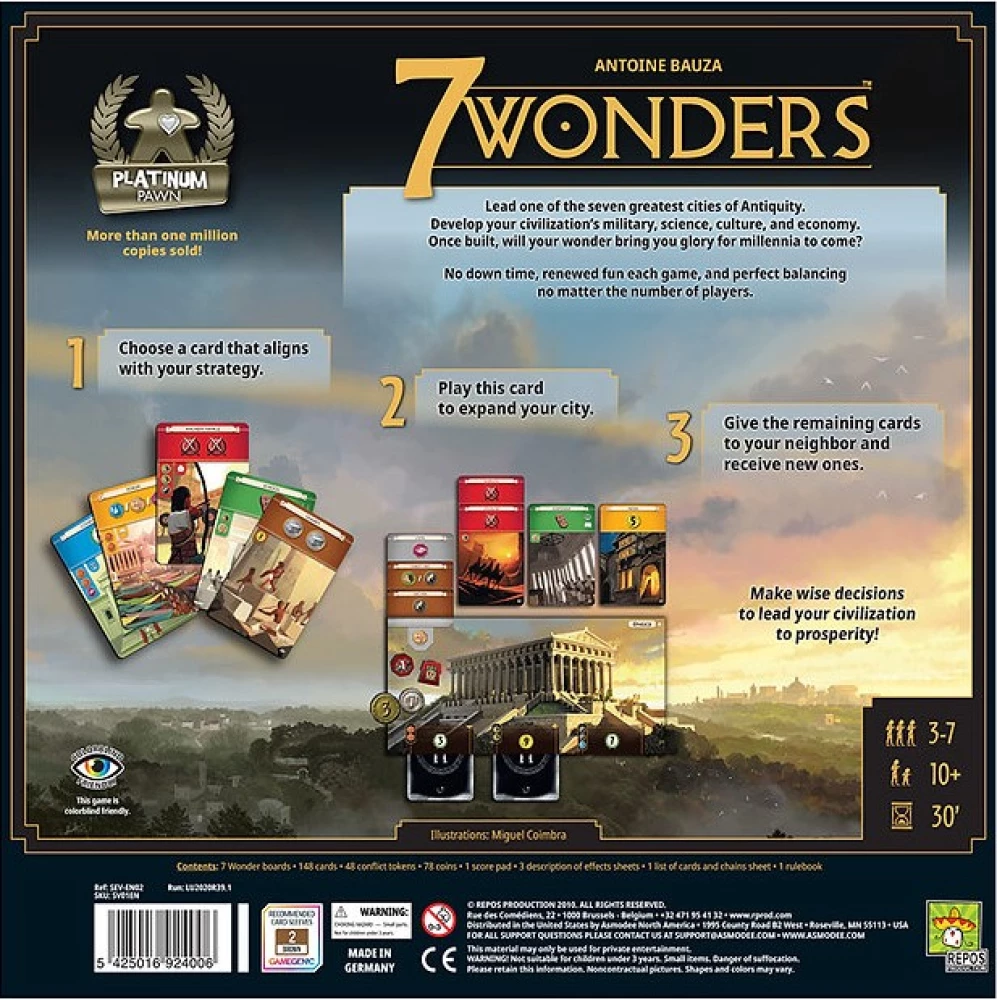 Brettspiel - 7 Wonders 2. Edition (DE)