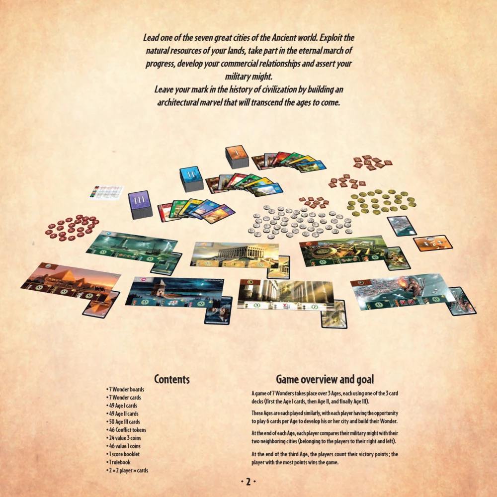 Brettspiel - 7 Wonders 2. Edition (DE)