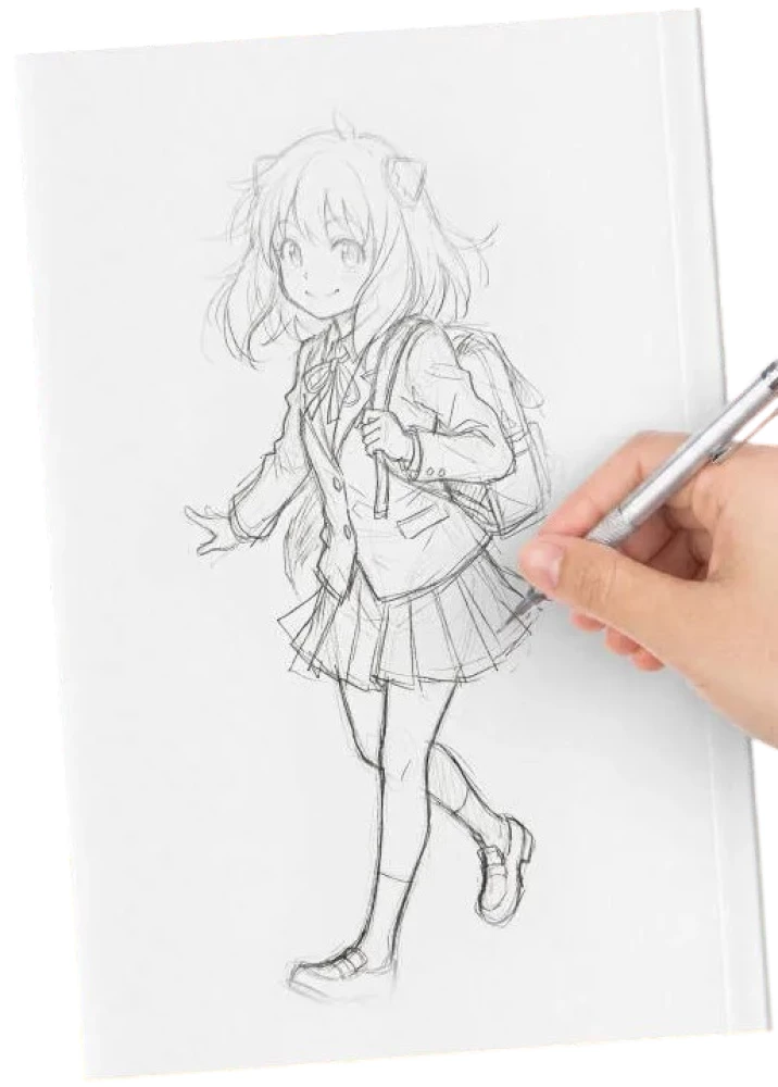Manga Drawing Sketchbook. Create Your Story