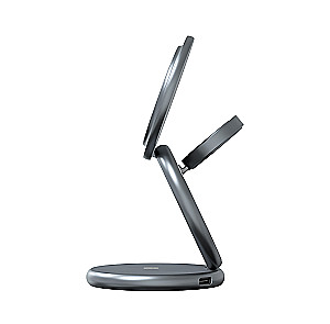 Stacja ładująca 3 w 1 Magssory Signature Disc Pro dla Apple Qi2 Midnight