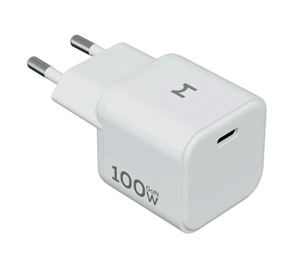 Kompakte Lade station Magssory Nano Boost 100W GaN Weiß