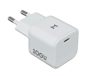 Kompakte Lade station Magssory Nano Boost 100W GaN Weiß