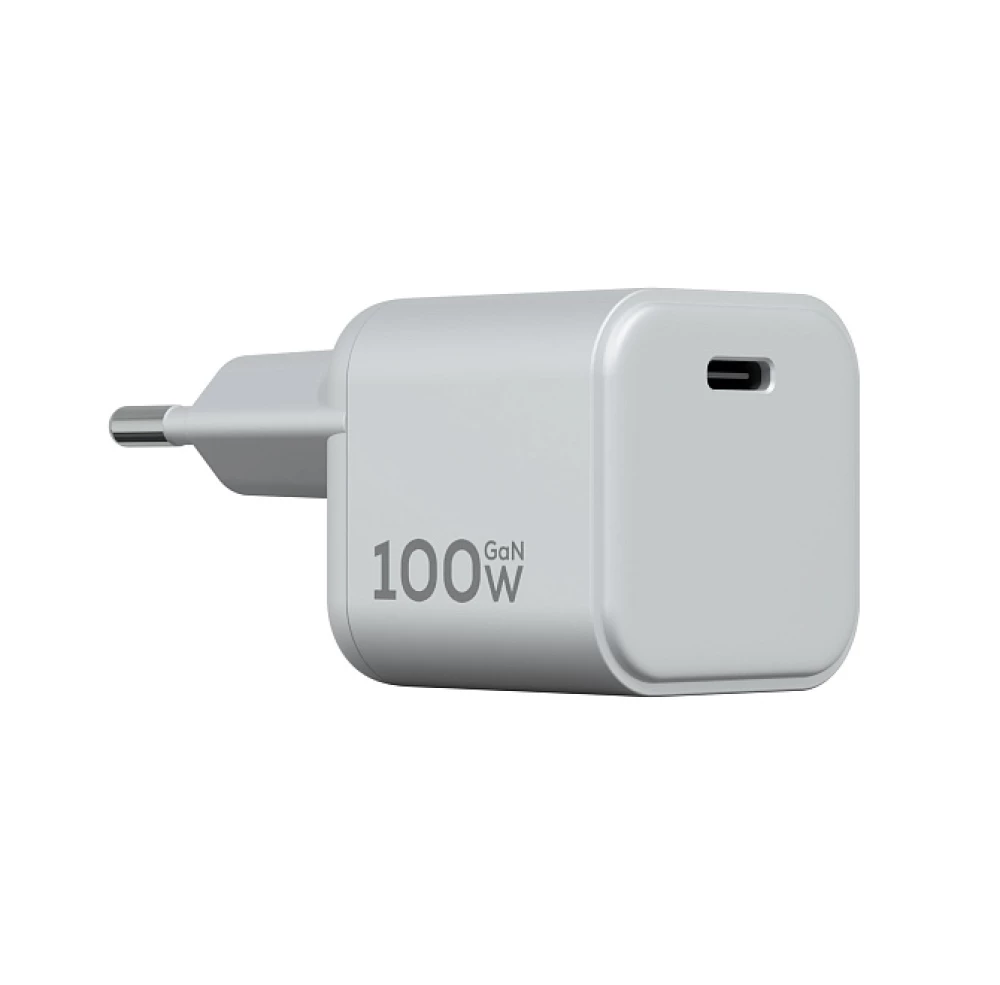 Kompakte Lade station Magssory Nano Boost 100W GaN Weiß