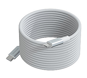 Magnetyczny kabel Magssory Link 2.4m C do C 240W Biały
