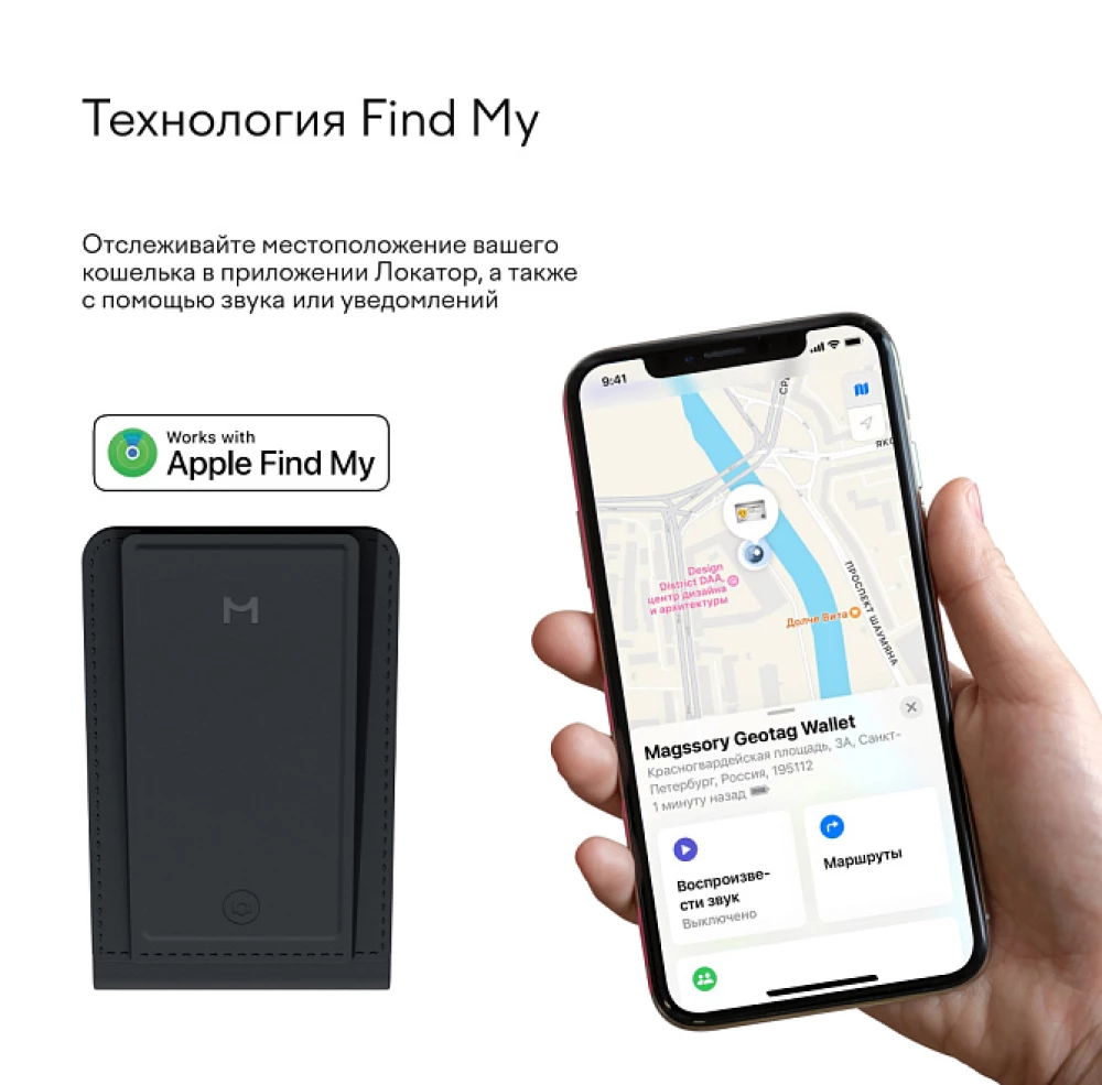 Кардхолдер Magssory Ultima Geo Photo Wallet Midnight