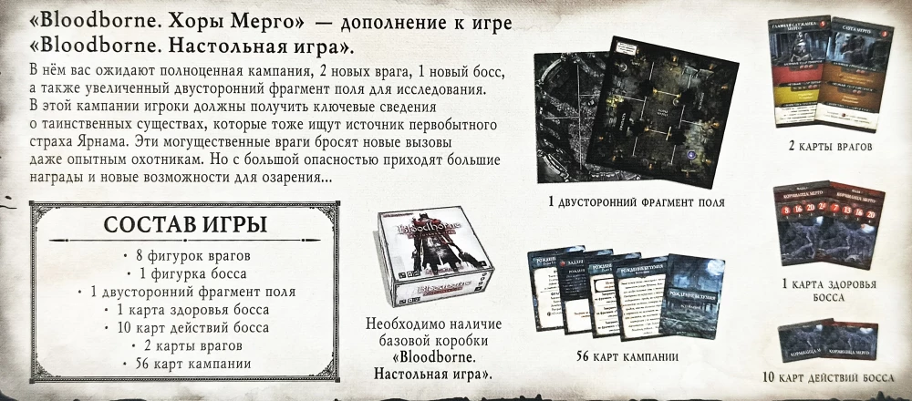 Brettspiel - Bloodborne. Chöre von Mergo (Erweiterung)
