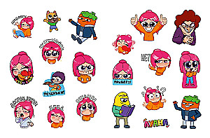 Luana. All Shades of Fun. Coloring Book with Stickers