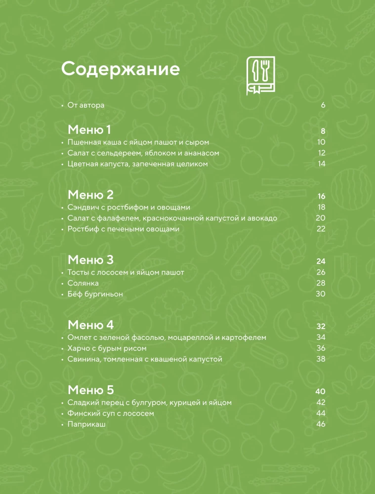 PP Menü für die Woche. Über 30 Rezepte