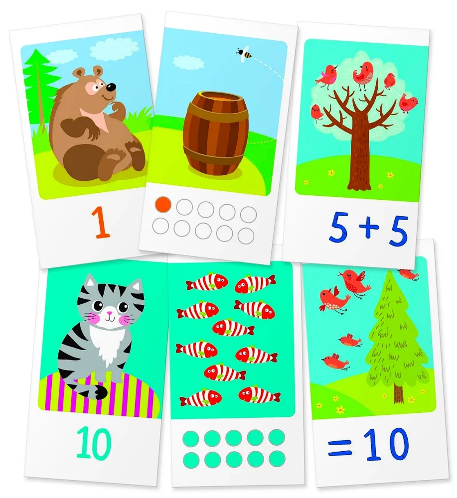 Numbers. Basics of Counting to 10 (48 Cards)