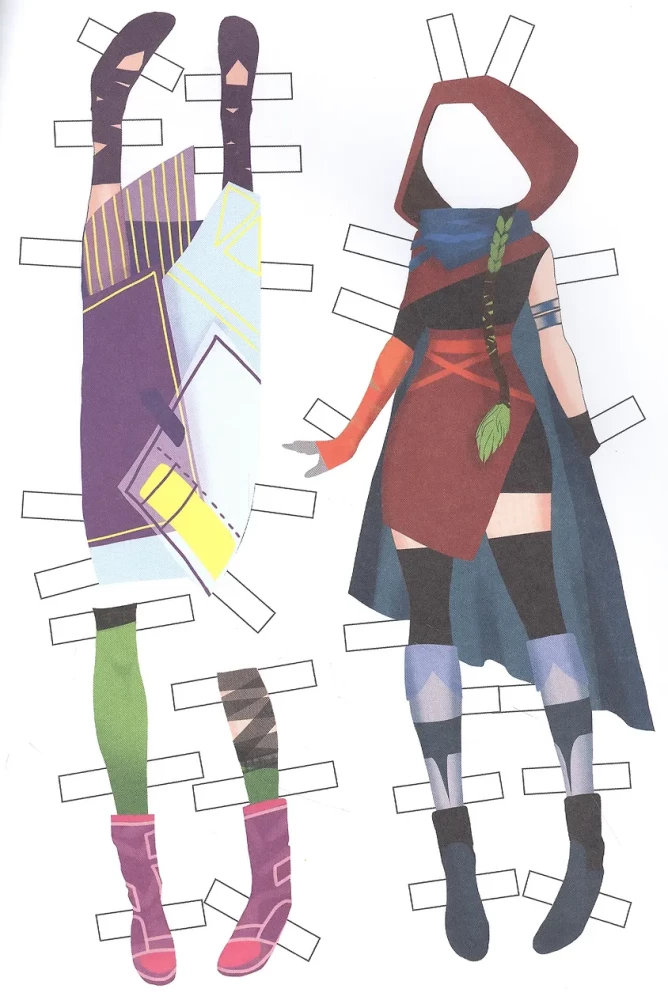 Paper Dolls. In Anime Style