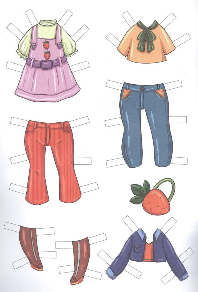 Cut Out Anime Dolls. Little Girls