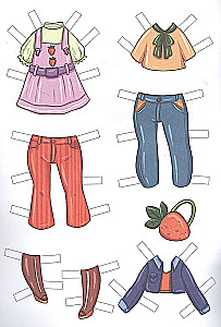 Cut Out Anime Dolls. Little Girls