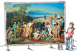Kolia in der Tretjakow-Galerie