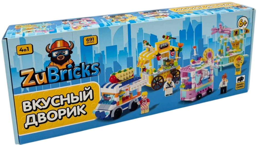 Modular Constructor - ZuBricks. Tasty Courtyard, 691 pieces