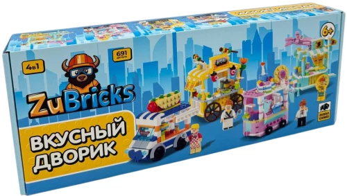 Modulārais konstruktors - ZuBricks. Garšīgais pagalmā, 691 detaļa