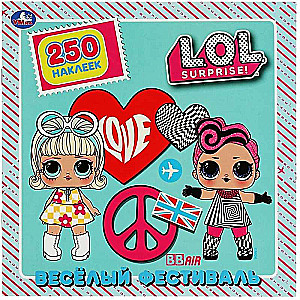 Cheerful Festival. 250 Stickers. L.O.L.