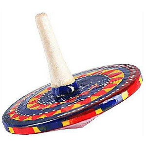 Spinning Top with Glitter Spiral (Large)