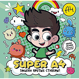 Super A4. Check out the cool stickers!