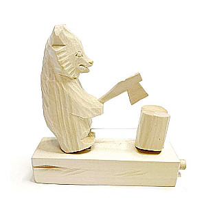 Bogorodskaya Toy - Woodcutter Bear with an Axe