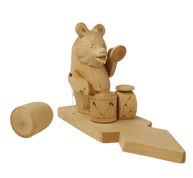 Bogorodskaya Toy Bear-Drummer