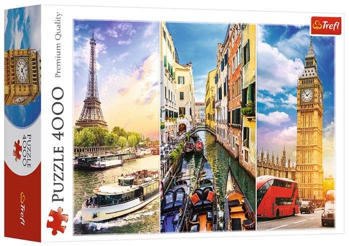 Puzzle 4000 Trefl: Podróż po Europie