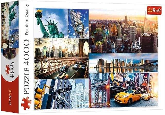 Puzzle 4000 Trefl: Nowy Jork - kolaż