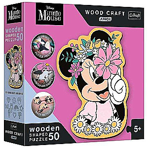 Puzzle 50 Wood Craft Junior Trefl: In Minnie's world
