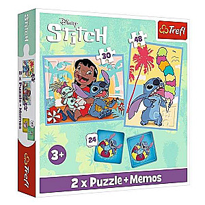 Puzzle 2in1 + Memos Trefl: Disney Lilo&Stitch