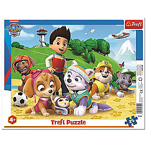 Puzzle 25 Trefl: Paw Patrol on the trail