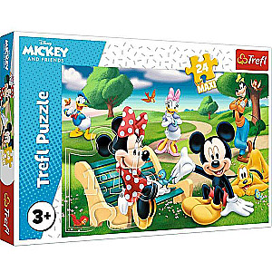 Puzzle 24 Maxi Trefl: Mickey Mouse among friends