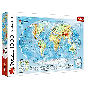 Puzzle 1000 Trefl: Physical map of the world