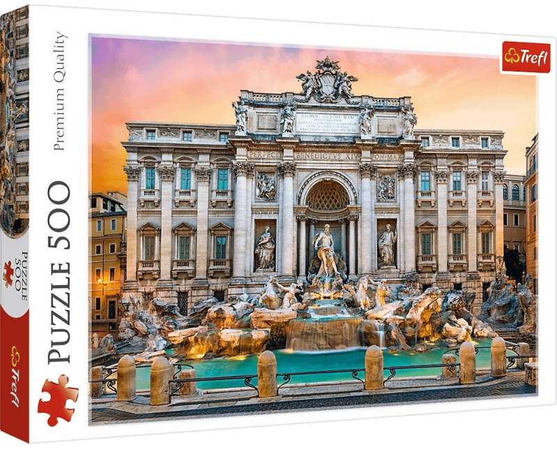 Puzzle 500 Trefl: Fontanna di Trevi, Rzym