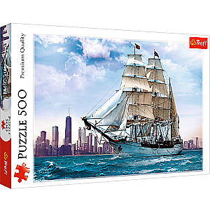 Puzzle 500 Trefl: Sailing against Chicago