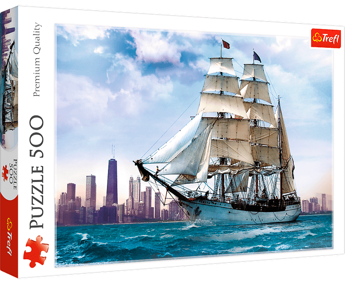 Puzzle 500 Trefl: Żegluga przeciwko Chicago