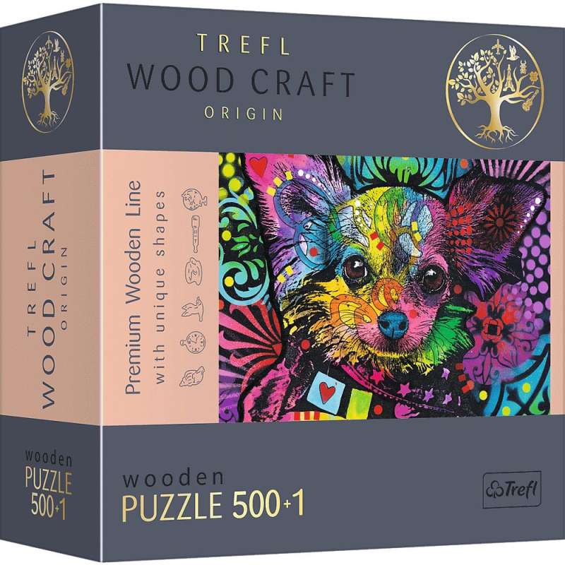 Puzzle 500+1 Trefl: Kolorowy Piesek