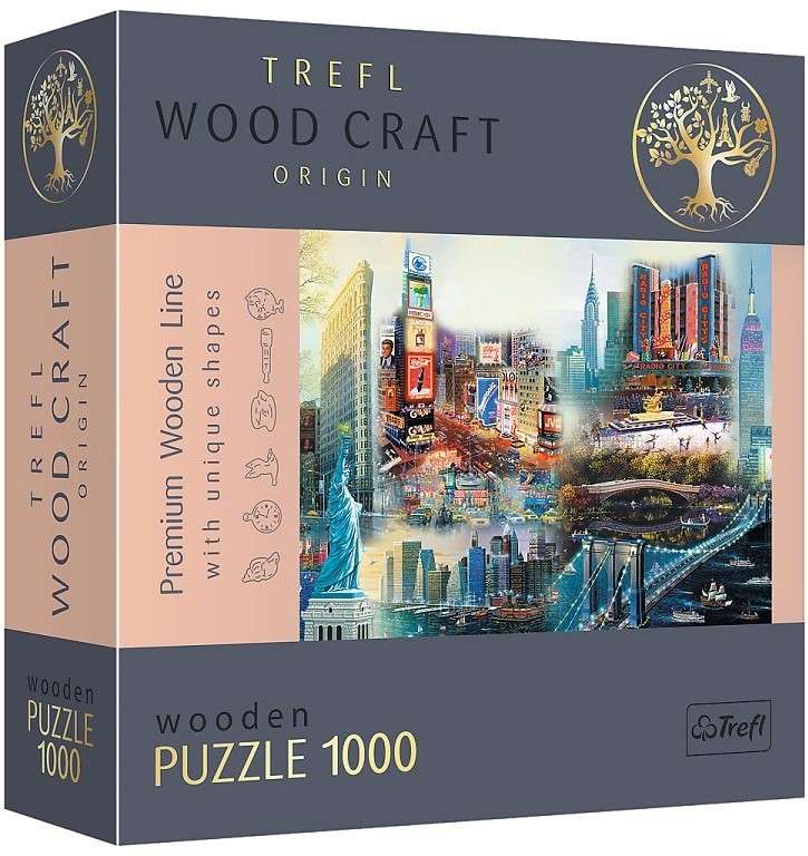Puzzle 1000 Trefl: New York - Collage