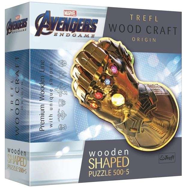 Puzzle 500+5 Wooden Shaped Trefl: Infinity Gauntlet