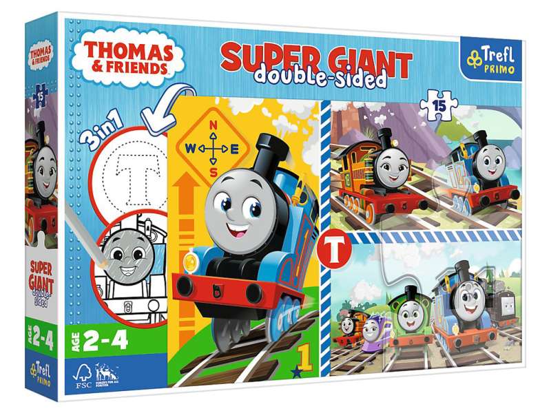 Puzzle 15 Trefl: Thomas i Przyjaciele