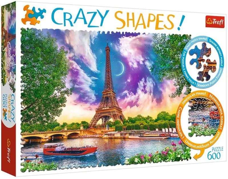 Puzzle 600 Crazy Shapes Trefl: Niebo nad Paryżem